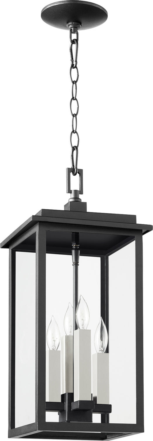 Quorum - 7028-4-69 - Four Light Pendant - Westerly - Textured Black