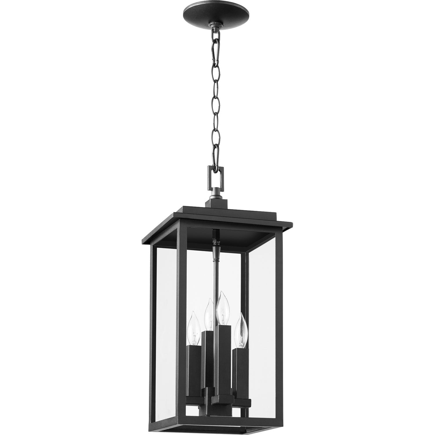 Quorum - 7028-4-69 - Four Light Pendant - Westerly - Textured Black