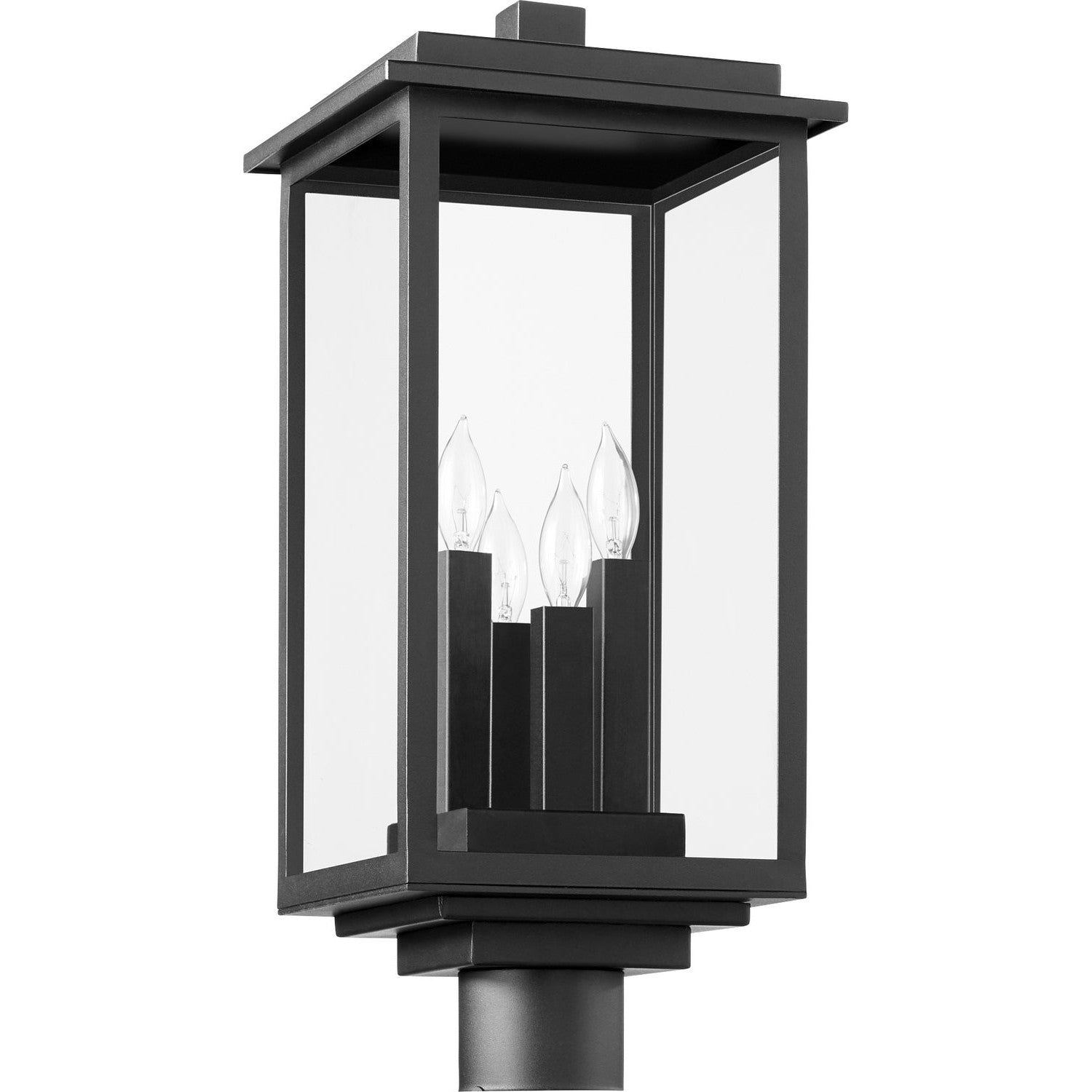 Quorum - 7029-4-69 - Four Light Post Mount - Westerly - Textured Black