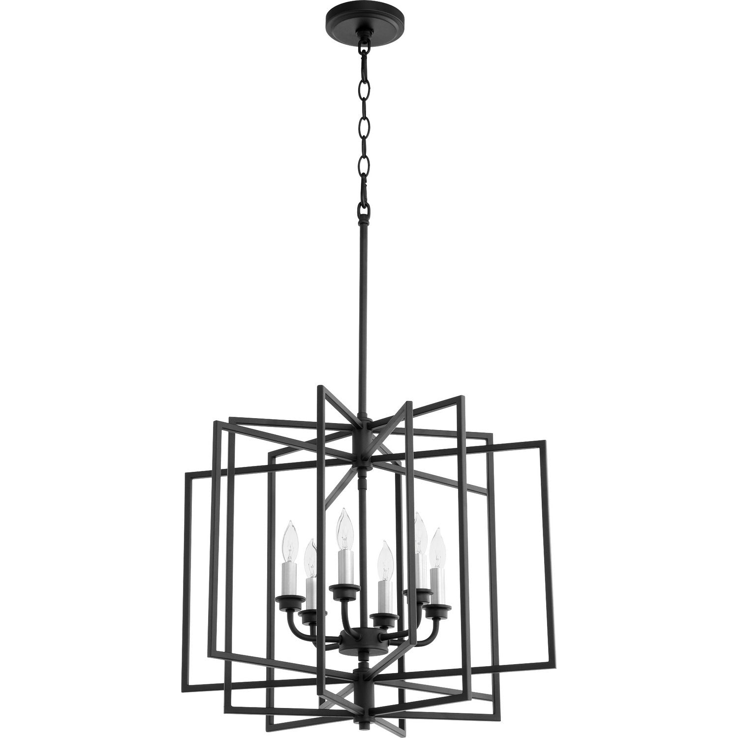 Quorum - 888-6-69 - Six Light Pendant - Hammond - Textured Black