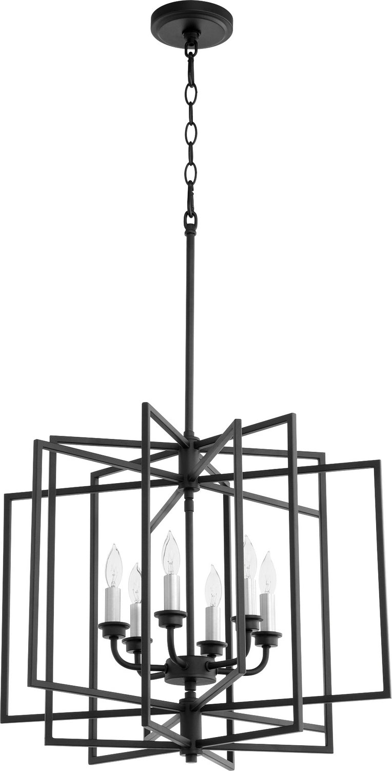 Quorum - 888-6-69 - Six Light Pendant - Hammond - Textured Black