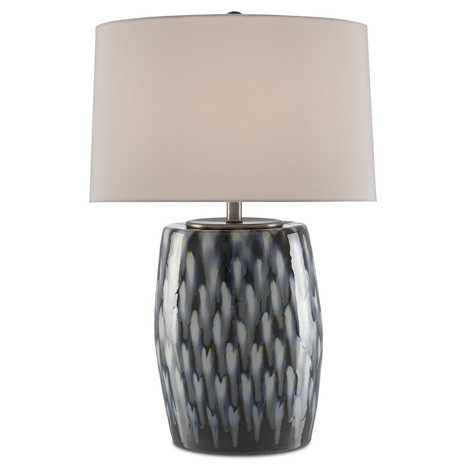 Currey and Company - 6000-0456 - One Light Table Lamp - Milner Collection - Indigo/Cloud