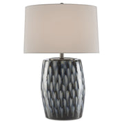 Currey and Company - 6000-0456 - One Light Table Lamp - Milner Collection - Indigo/Cloud
