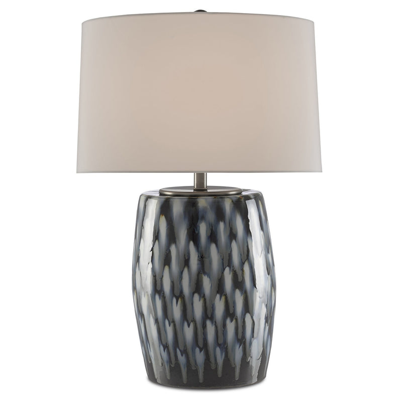 Currey and Company - 6000-0456 - One Light Table Lamp - Milner Collection - Indigo/Cloud