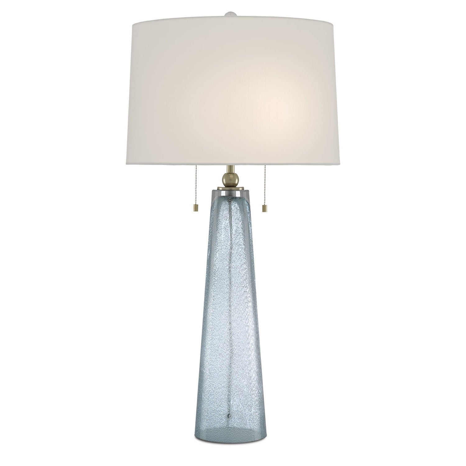 Currey and Company - 6000-0498 - Two Light Table Lamp - Looke Blue Table Lamp - Blue