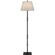 Currey and Company - 8000-0049 - One Light Floor Lamp - Lohn Collection - Molé Black