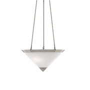 Currey and Company - 9000-0416 - Two Light Pendant - Polished Nickel/Frosted White