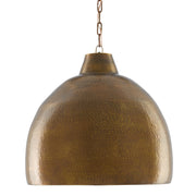 Currey and Company - 9000-0425 - One Light Pendant - Earthshine Collection - Vintage Brass