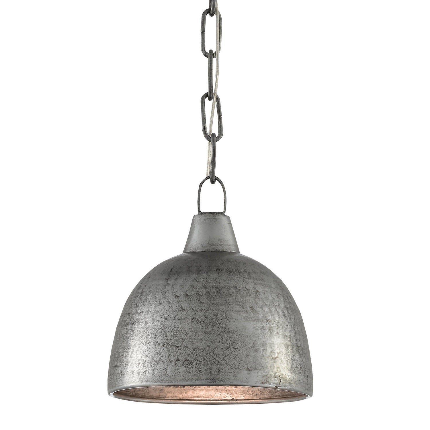 Currey and Company - 9000-0426 - One Light Pendant - Earthshine Collection - Blackened Steel