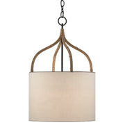 Currey and Company - 9000-0445 - One Light Pendant - Dunning Pendant - Blacksmith/Natural