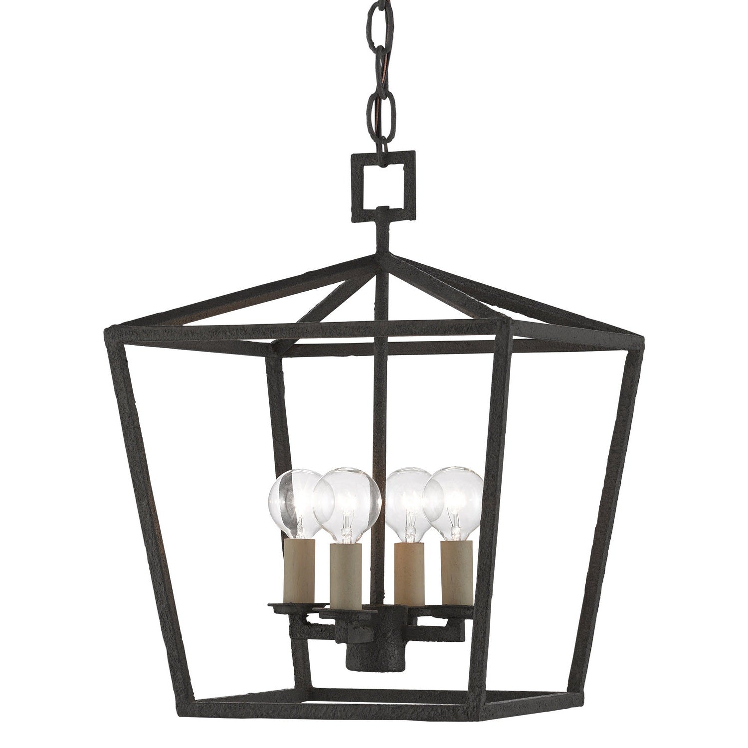 Currey and Company - 9000-0456 - Four Light Lantern - Denison Collection - Molé Black