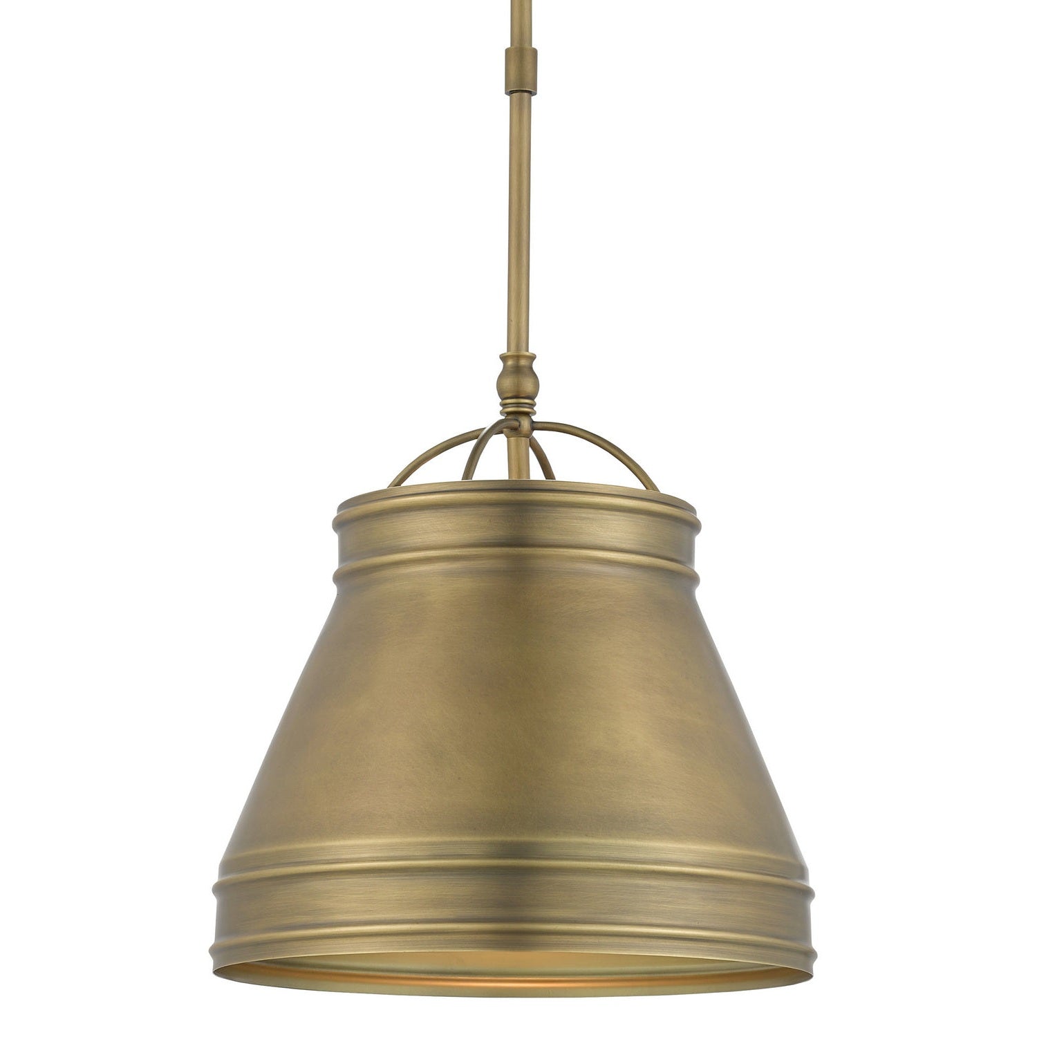 Currey and Company - 9000-0488 - One Light Pendant - Lumley Collection - Antique Brass