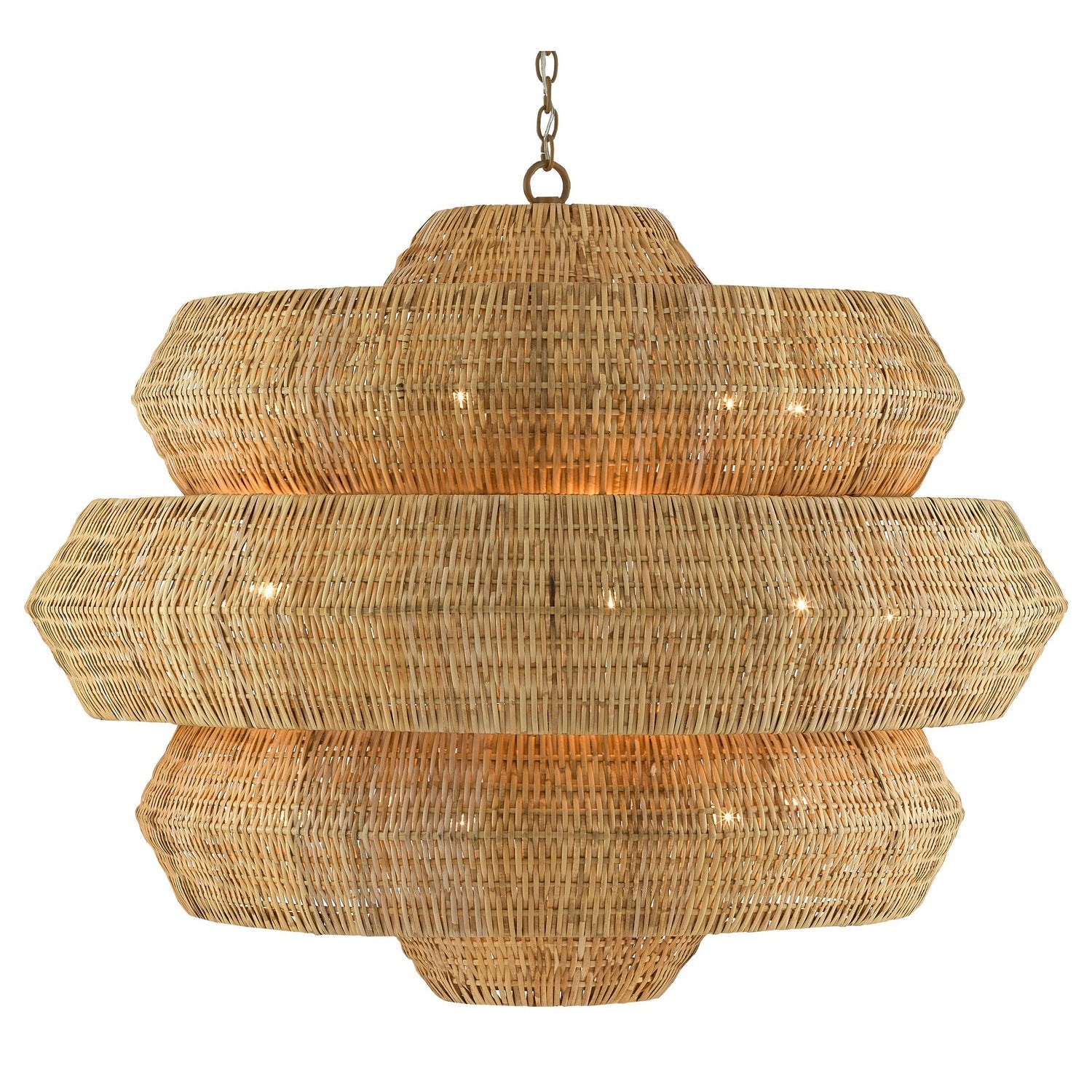 Currey and Company - 9000-0496 - 18 Light Chandelier - Antibes Collection - Natural/Khaki