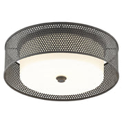 Currey and Company - 9999-0048 - Two Light Flush Mount - Notte Black Flush Mount - Molé Black