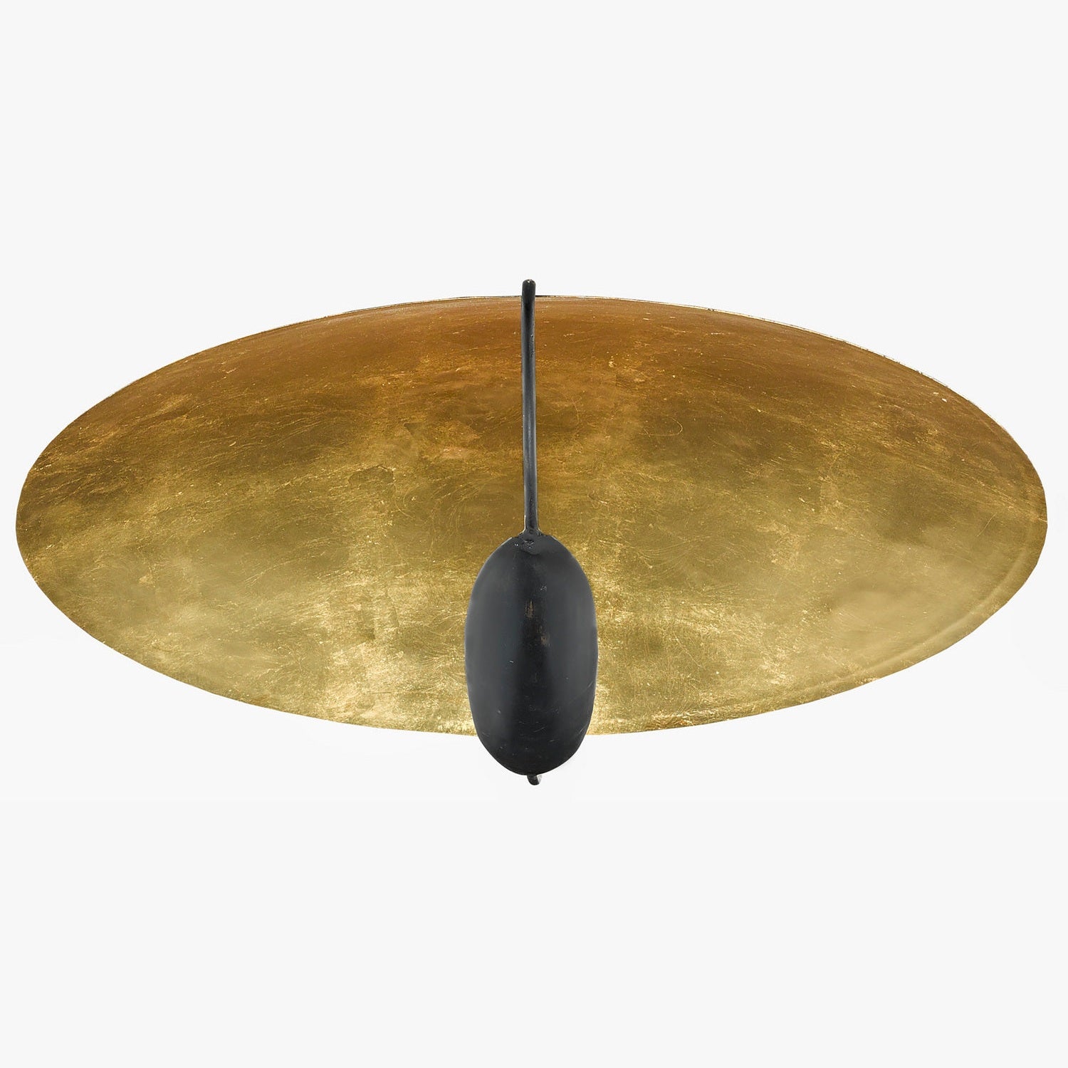 Currey and Company - 9999-0049 - Two Light Flush Mount - Pinders Collection - Contemporary Gold Leaf/French Black