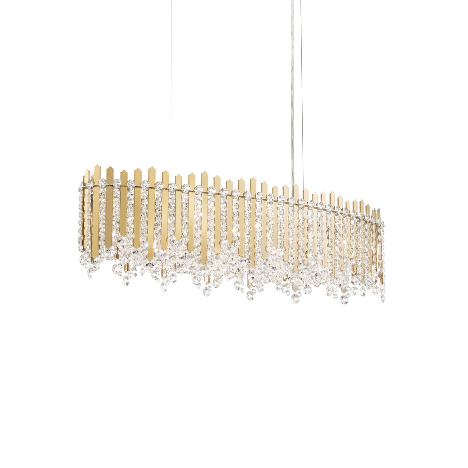 Schonbek - MX8340N-301S - 12 Light Linear Pendant - Chatter - Gold Mirror