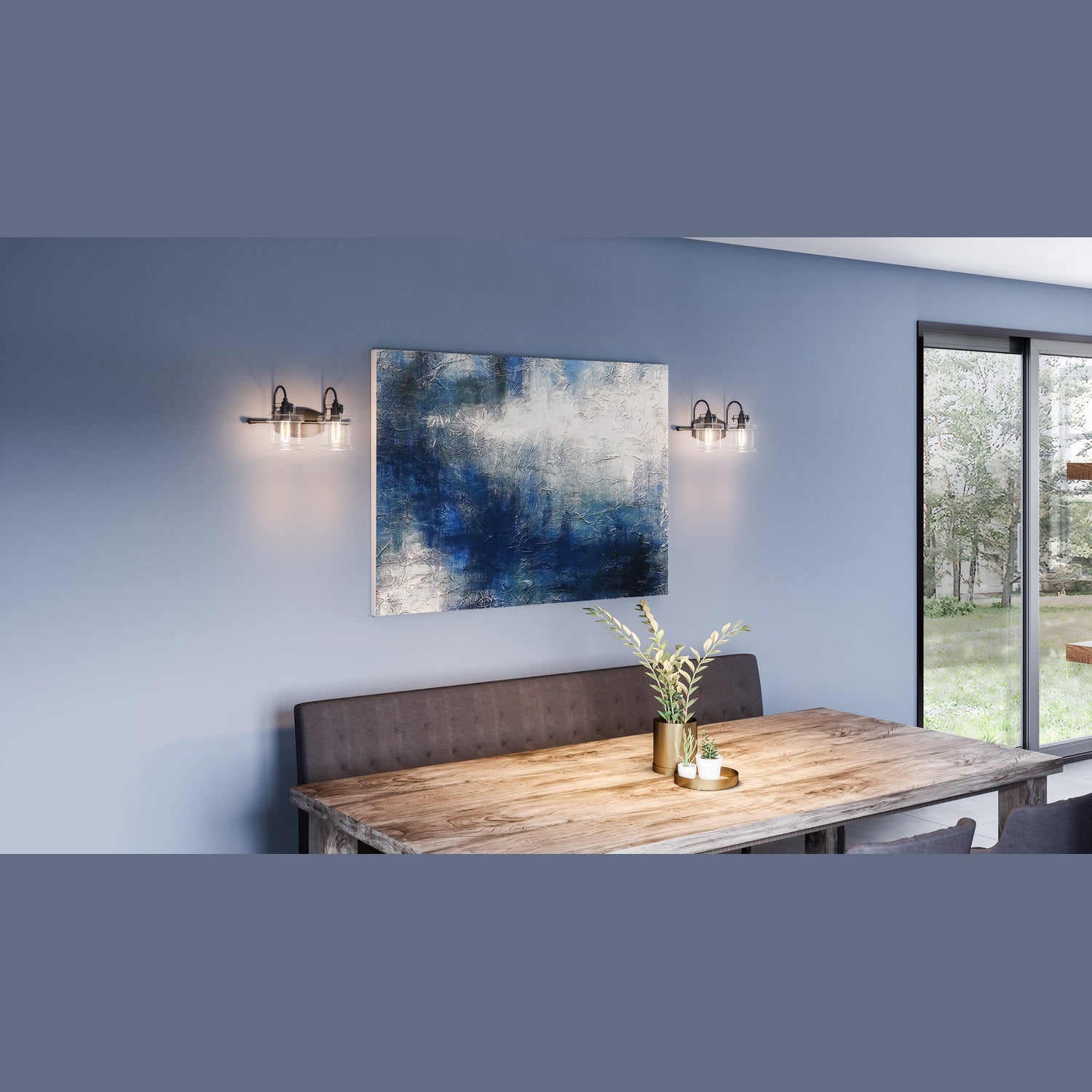 Quoizel - DNY8602EK - Two Light Bath Fixture - Danbury - Earth Black