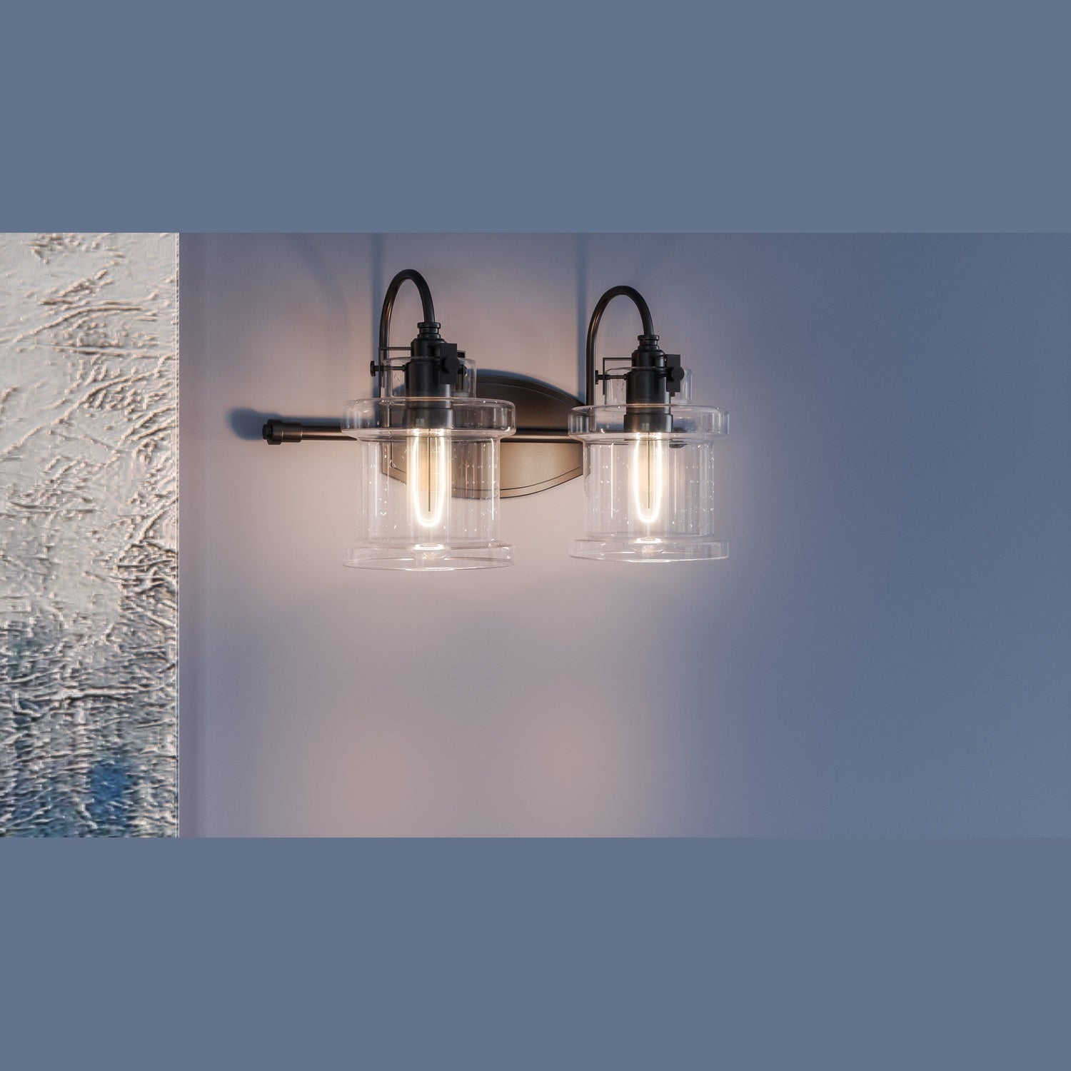 Quoizel - DNY8602EK - Two Light Bath Fixture - Danbury - Earth Black