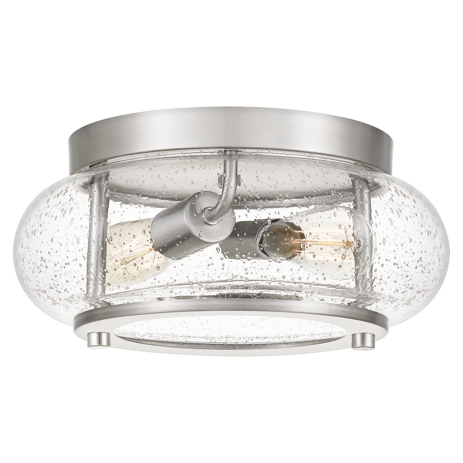 Quoizel - TRG1612BN - Two Light Flush Mount - Trilogy - Brushed Nickel