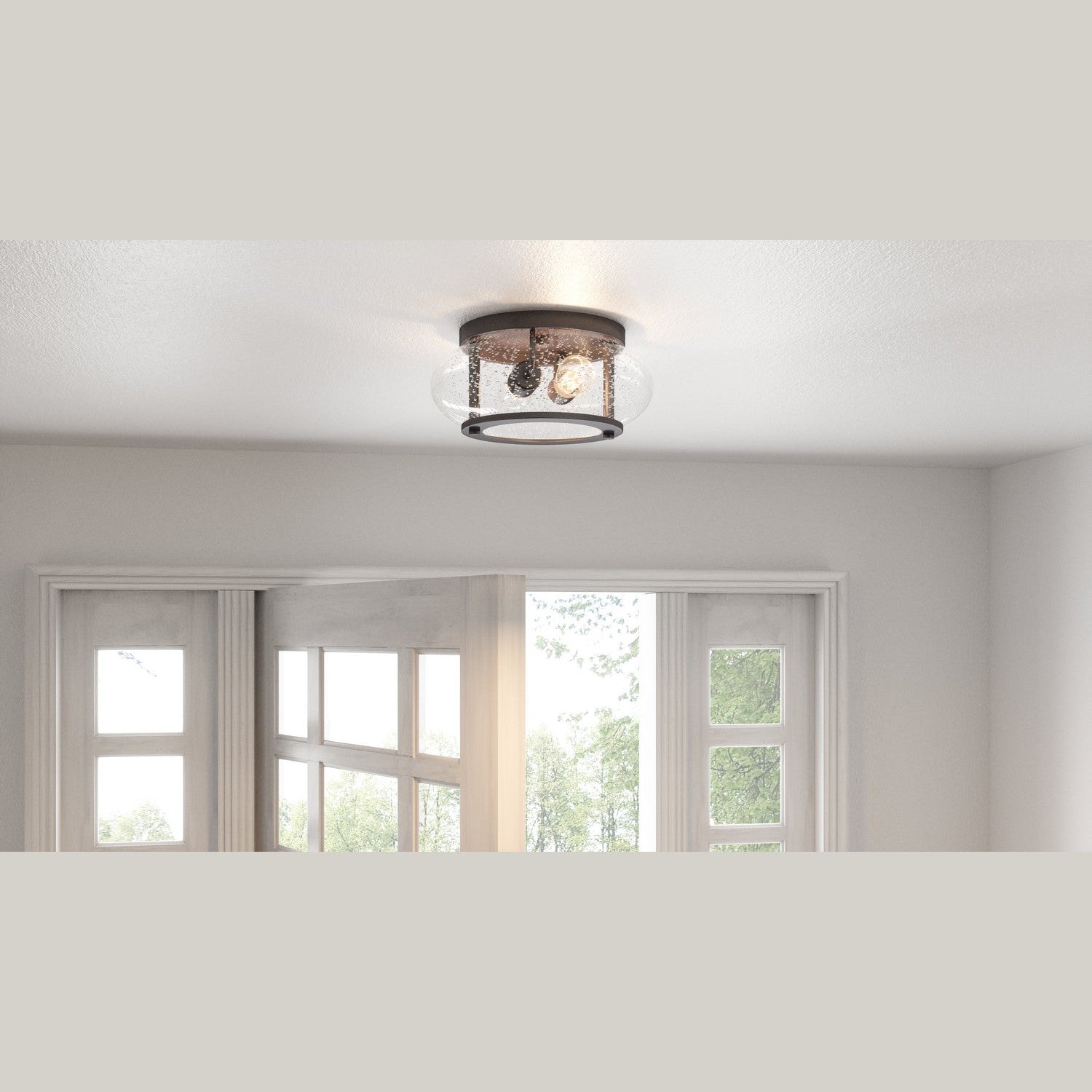 Quoizel - TRG1612OZ - Two Light Flush Mount - Trilogy - Old Bronze