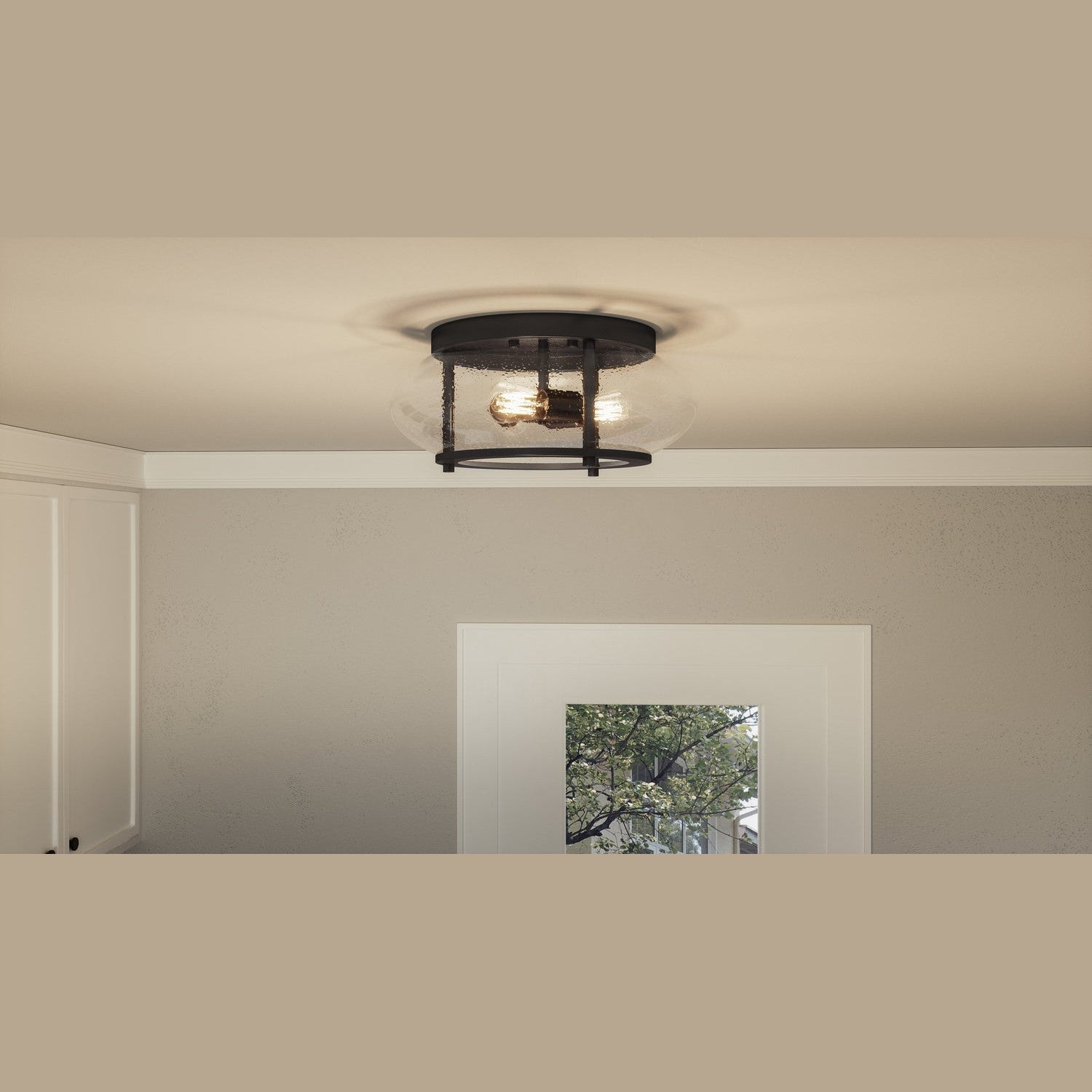 Quoizel - TRG1616OZ - Three Light Flush Mount - Trilogy - Old Bronze