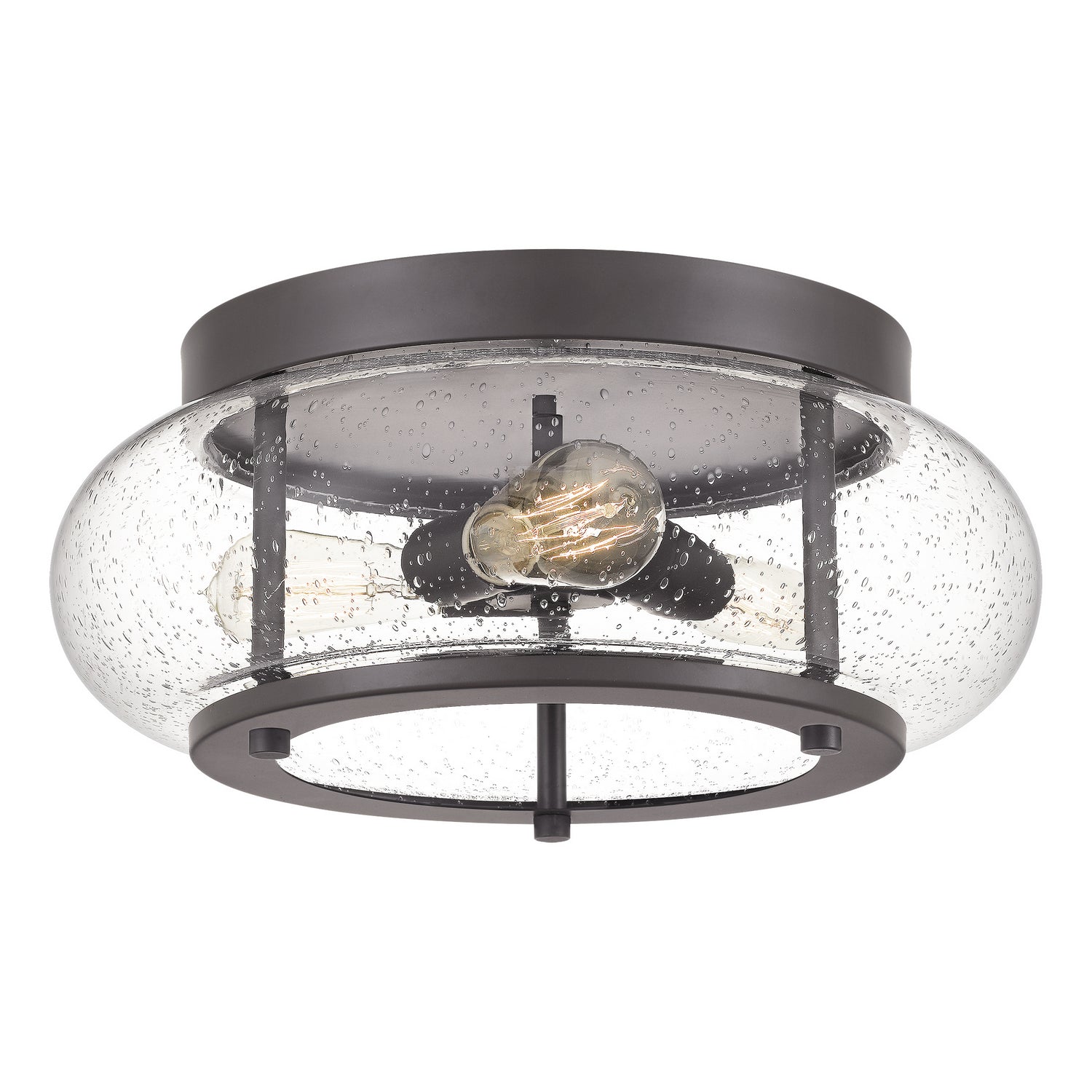 Quoizel - TRG1616OZ - Three Light Flush Mount - Trilogy - Old Bronze