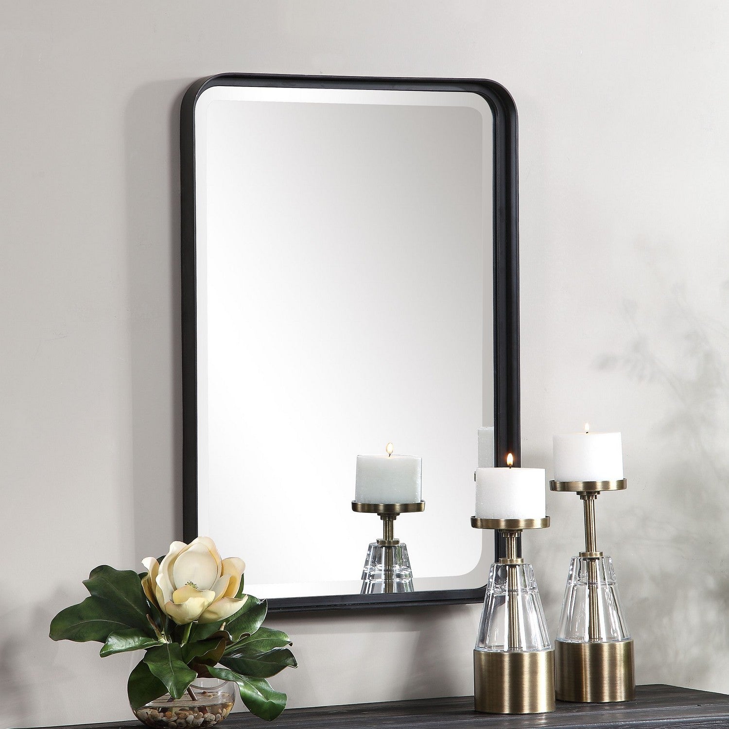 Uttermost - 09573 - Mirror - Croften - Matte Black