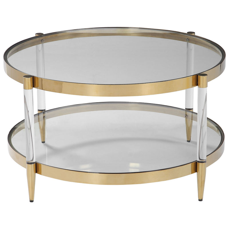 Uttermost - 24895 - Coffee Table - Kellen - Stainless Steel