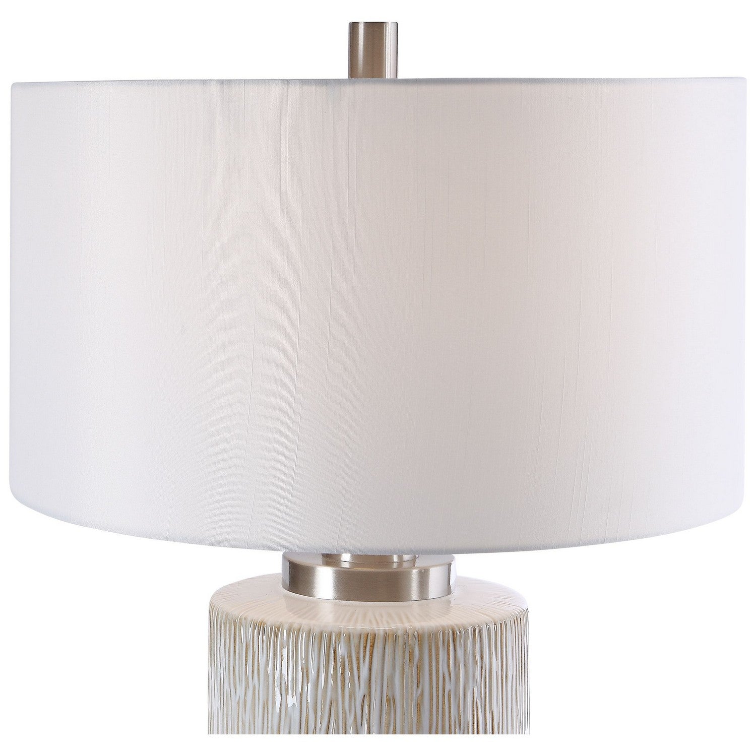 Uttermost - 26354-1 - One Light Table Lamp - Georgios - Brushed Nickel