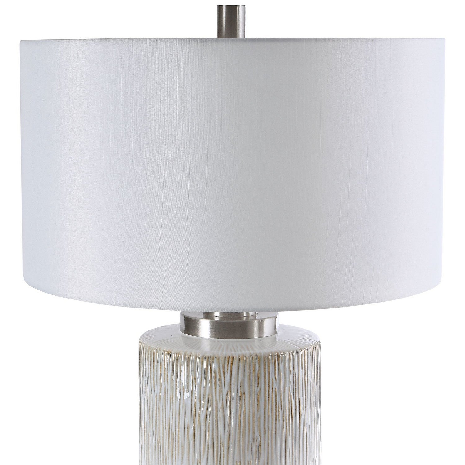 Uttermost - 26354-1 - One Light Table Lamp - Georgios - Brushed Nickel