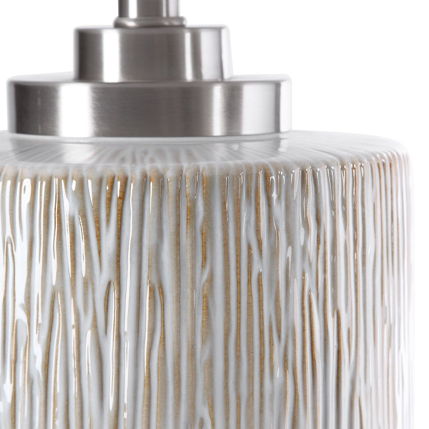 Uttermost - 26354-1 - One Light Table Lamp - Georgios - Brushed Nickel