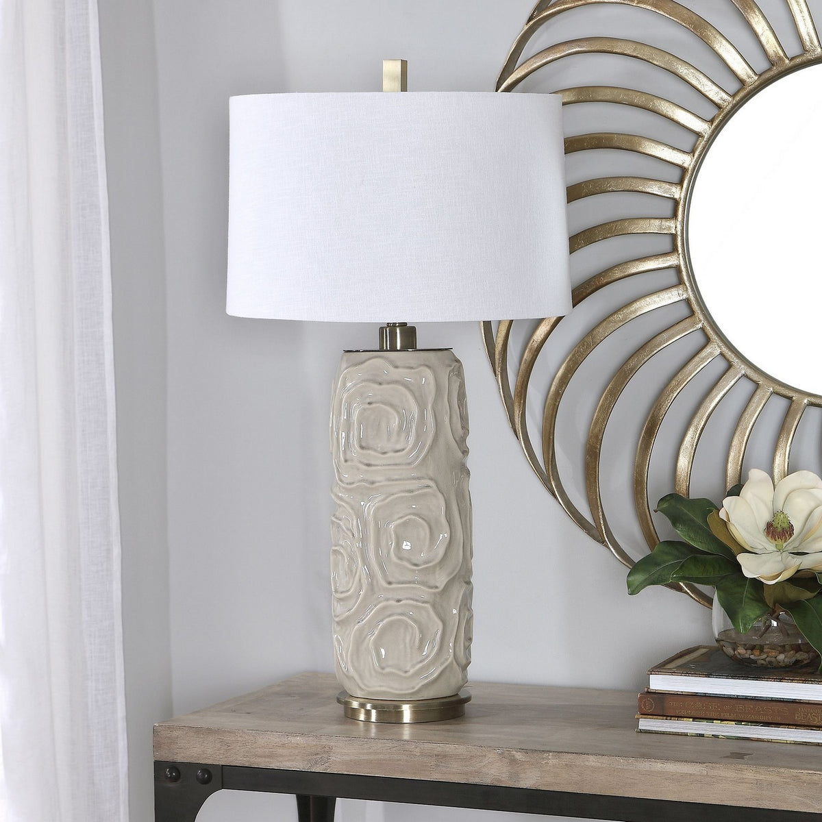 Uttermost - 26379-1 - One Light Table Lamp - Zade - Brushed Nickel