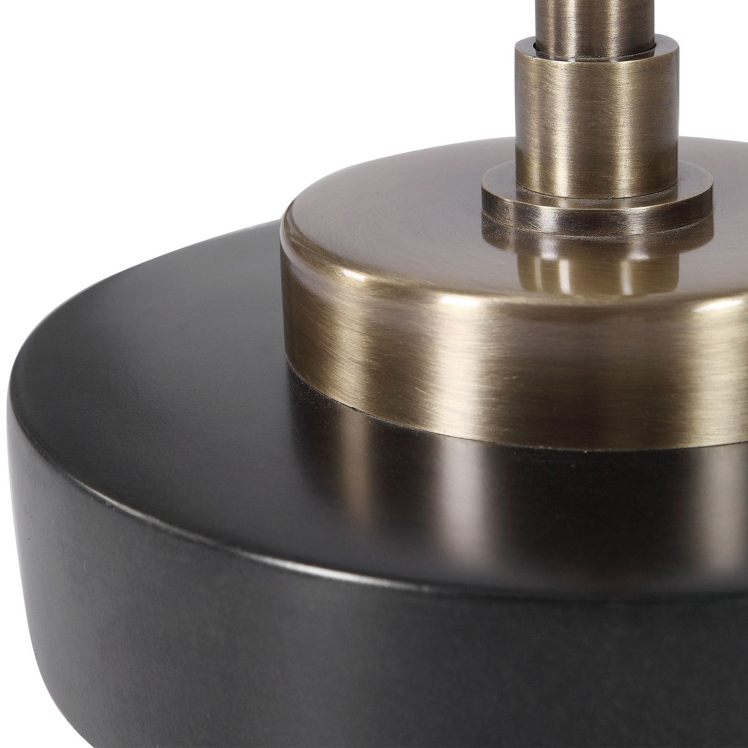 Uttermost - 28193-1 - One Light Floor Lamp - Elieser - Antiqued Brushed Brass