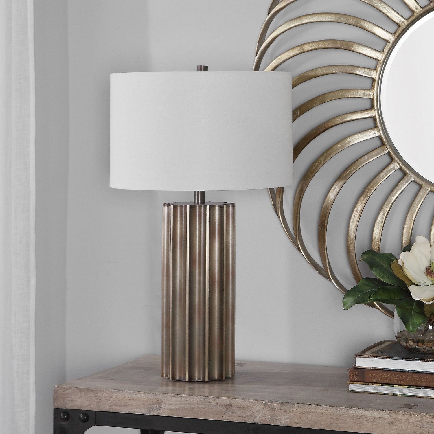 Uttermost - 28264 - One Light Table Lamp - Khalio - Aged Gun Metal