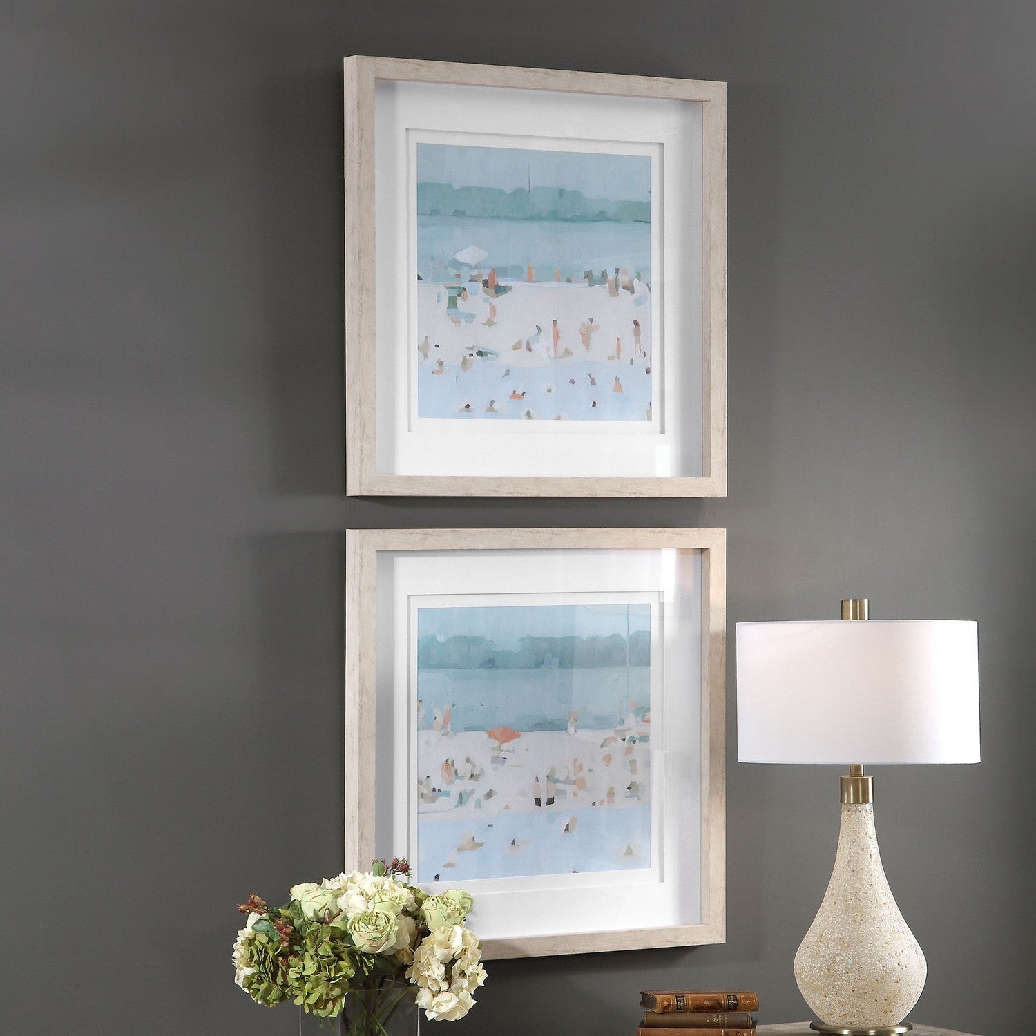 Uttermost - 33695 - Framed Prints, Set/2 - Sea - Light Driftwood