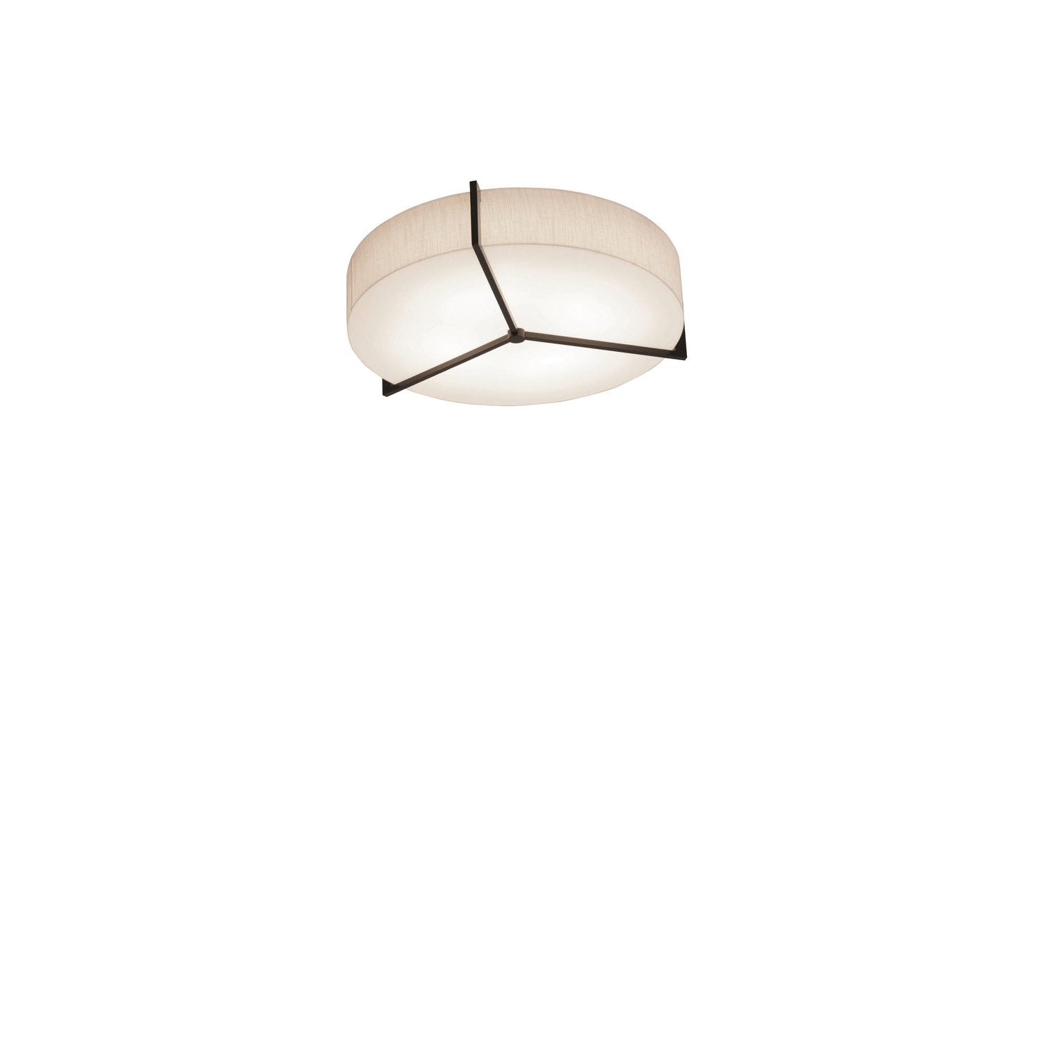 AFX Lighting - APF1214LAJUDES-JT - LED Flush Mount - Apex - Jute/Espresso