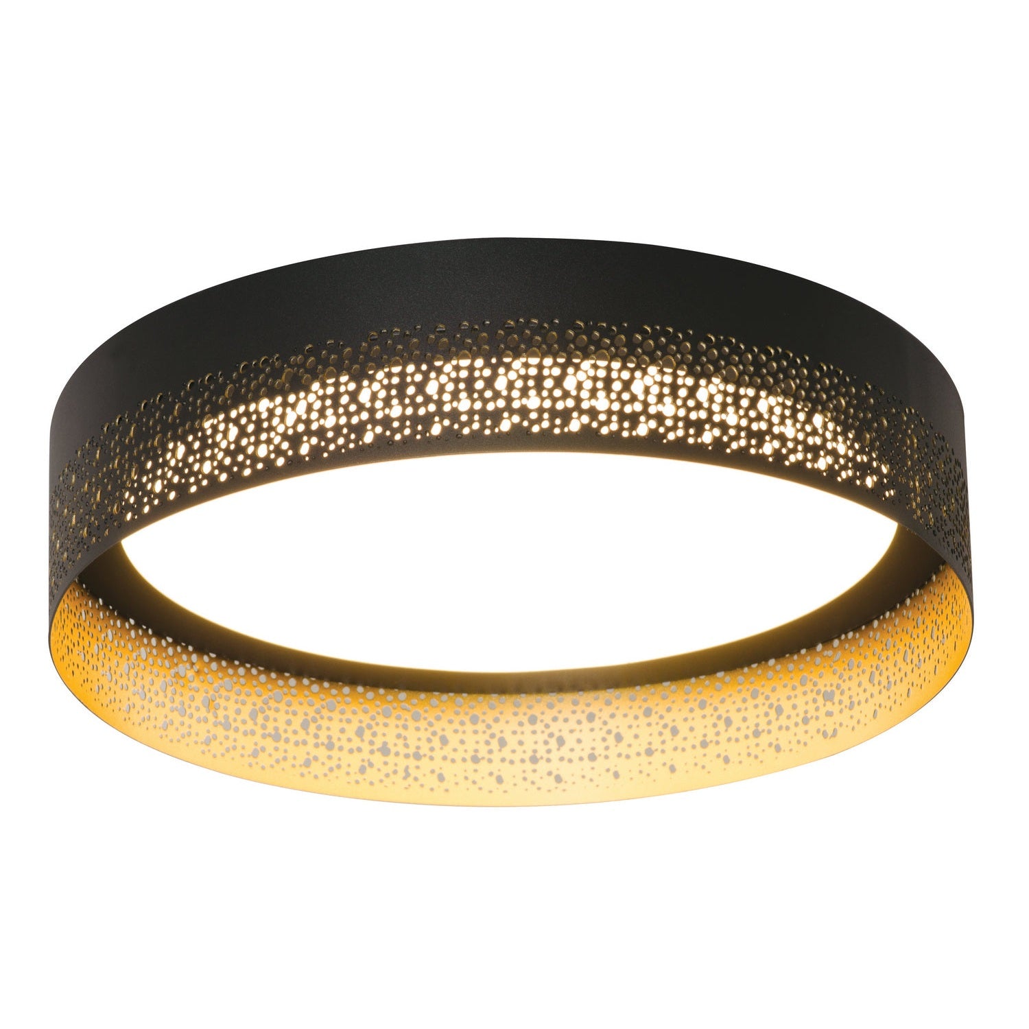 AFX Lighting - ASHF1214L30D1BK - LED Flush Mount - Ash - Black and Gold