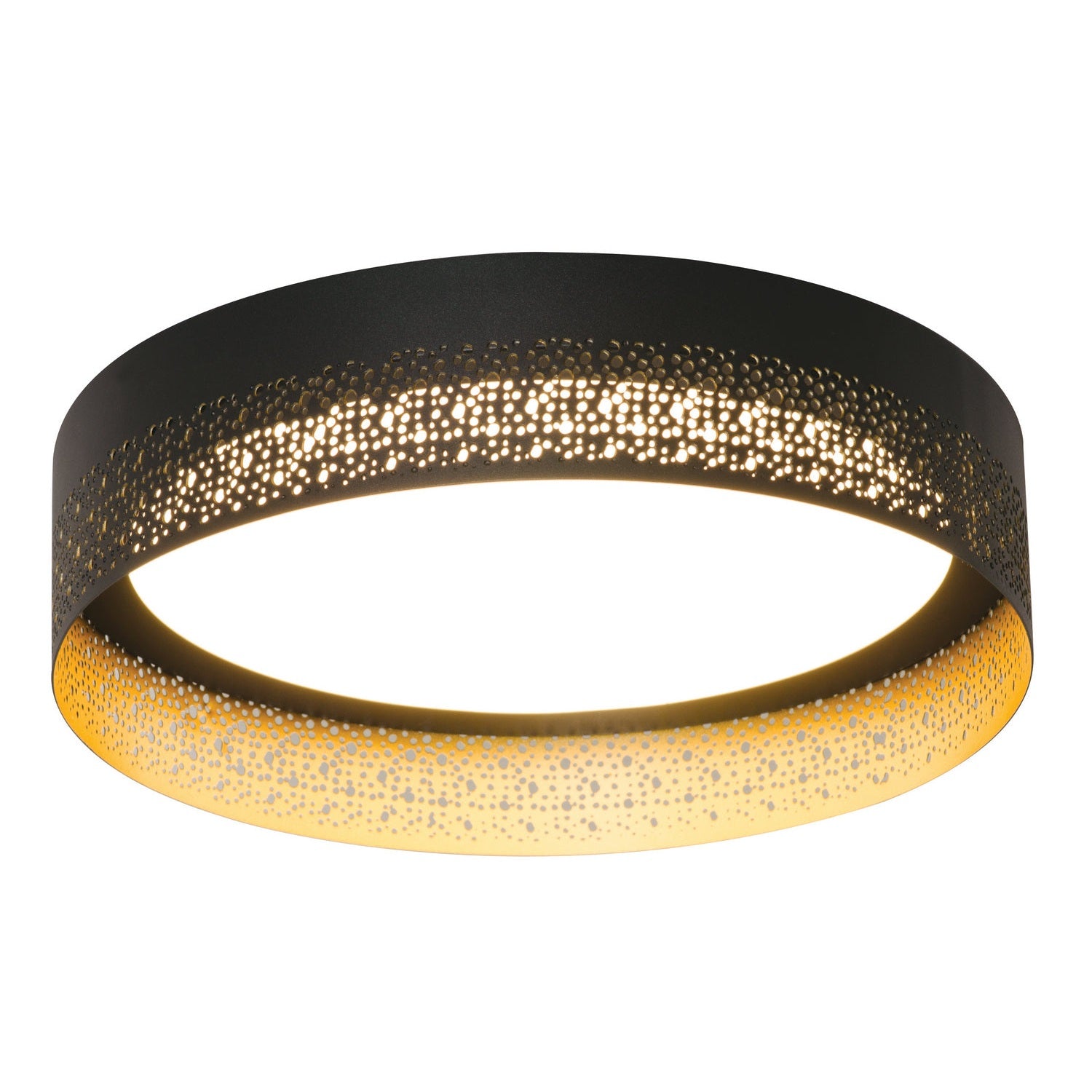 AFX Lighting - ASHF1214L30D2BK - LED Flush Mount - Ash - Black and Gold