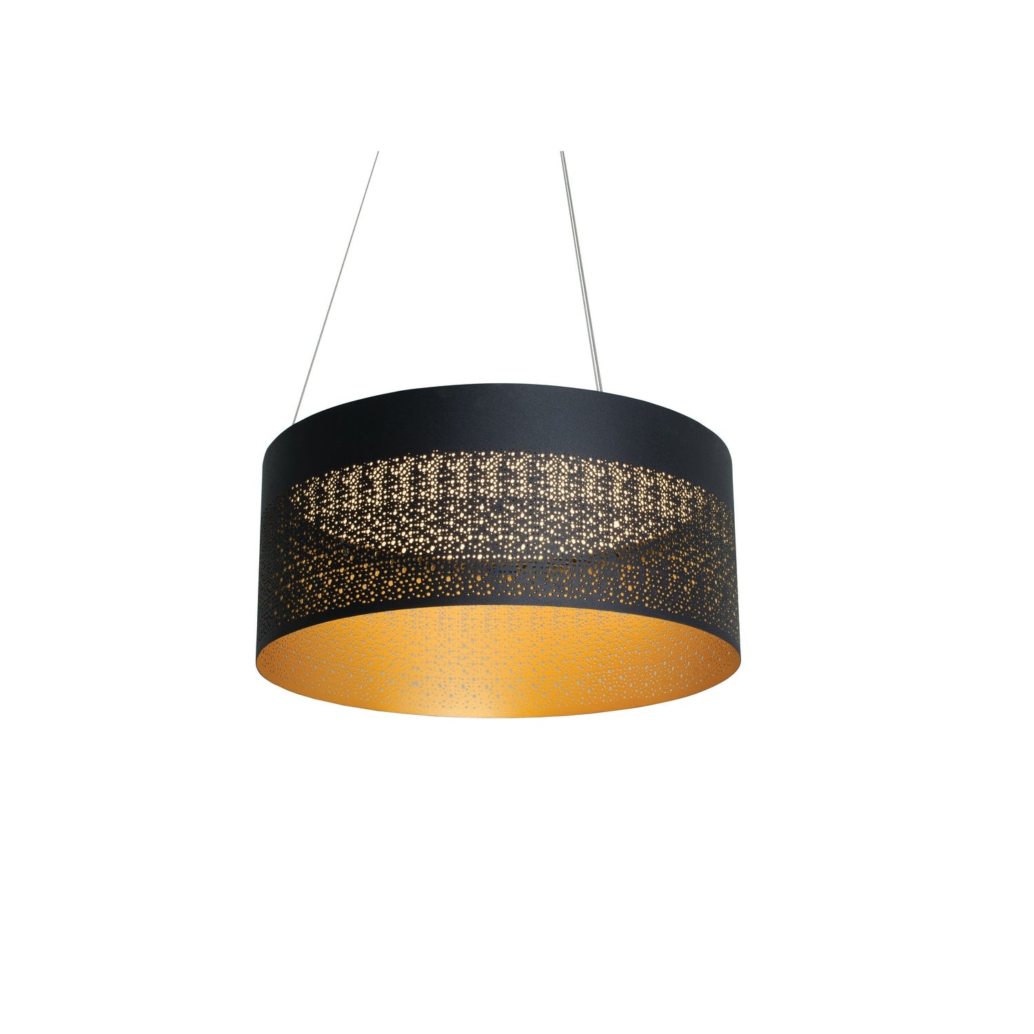 AFX Lighting - ASHP2032L30D1BK - LED Pendant - Ash - Black and Gold