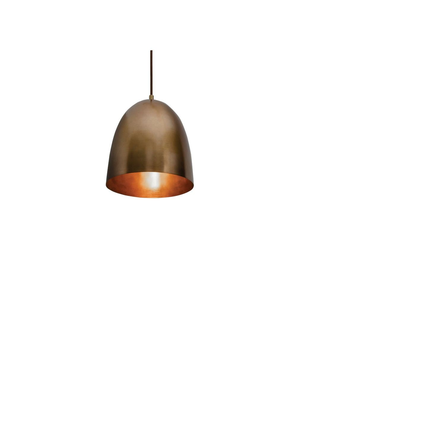 AFX Lighting - BKNP10QB - One Light Pendant - Brooklyn - Antique Brass