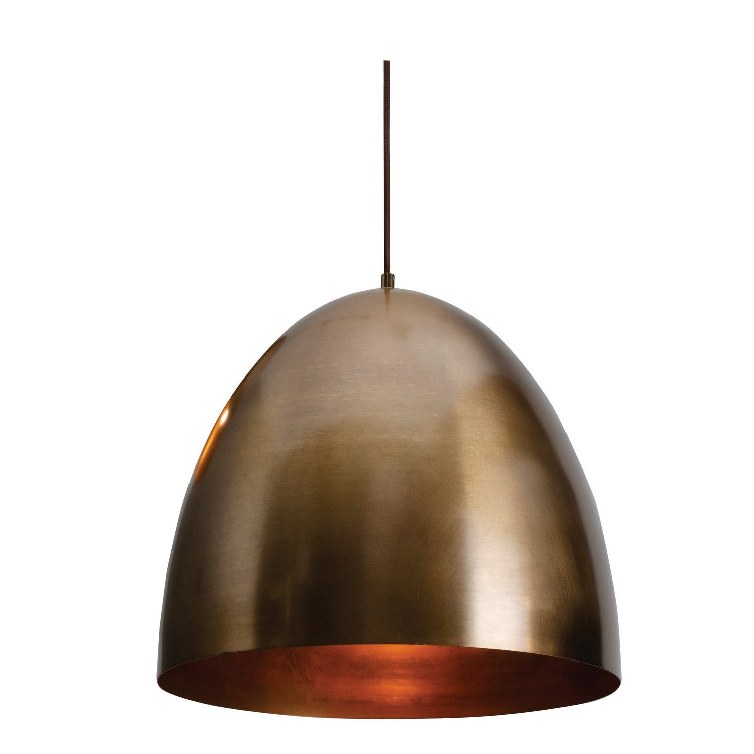 AFX Lighting - BKNP16QB - One Light Pendant - Brooklyn - Antique Brass