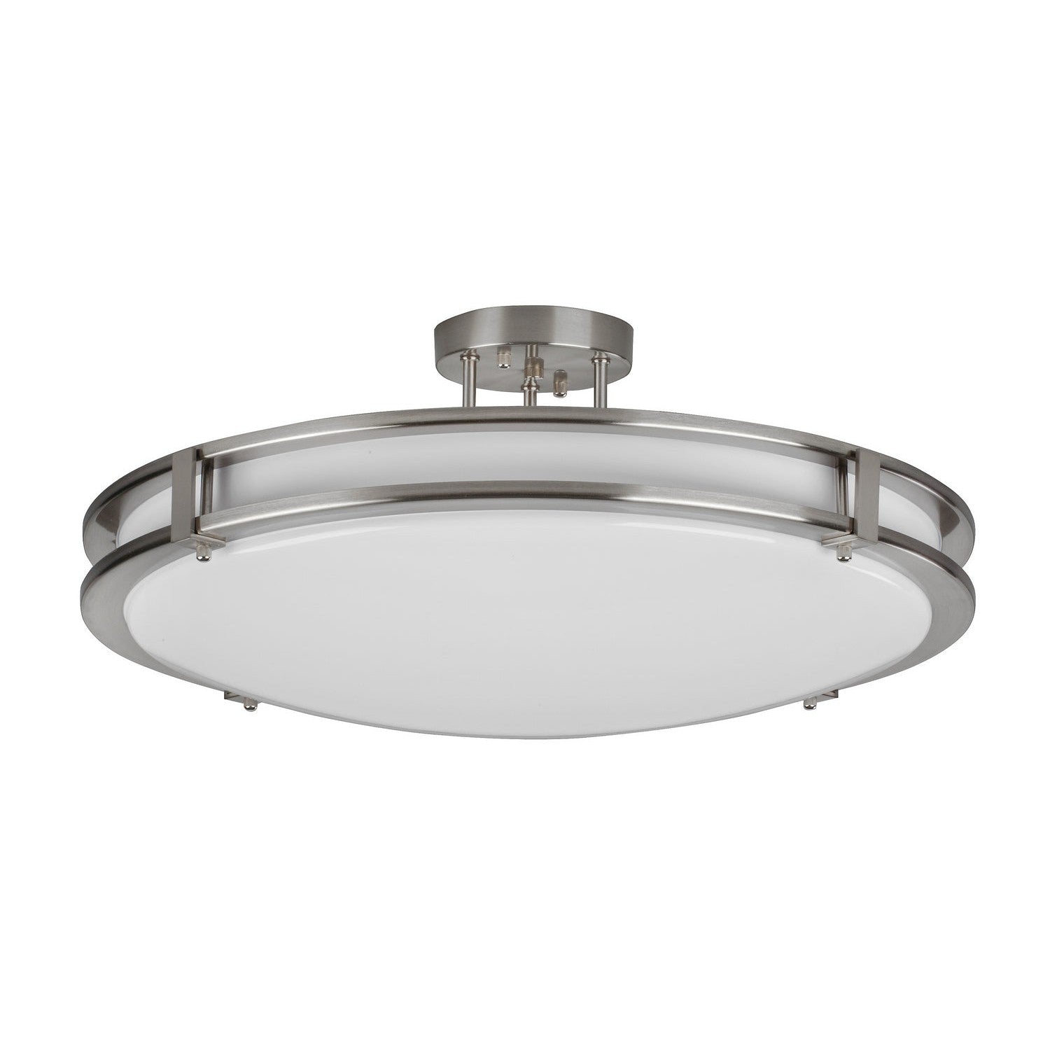 AFX Lighting - CAC243100LAJD1 - LED Semi-Flush Mount - Carlisle - Satin Nickel