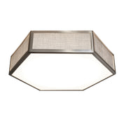 AFX Lighting - CLAF1418LAJD1SNGY - LED Flush Mount - Clara - Satin Nickel