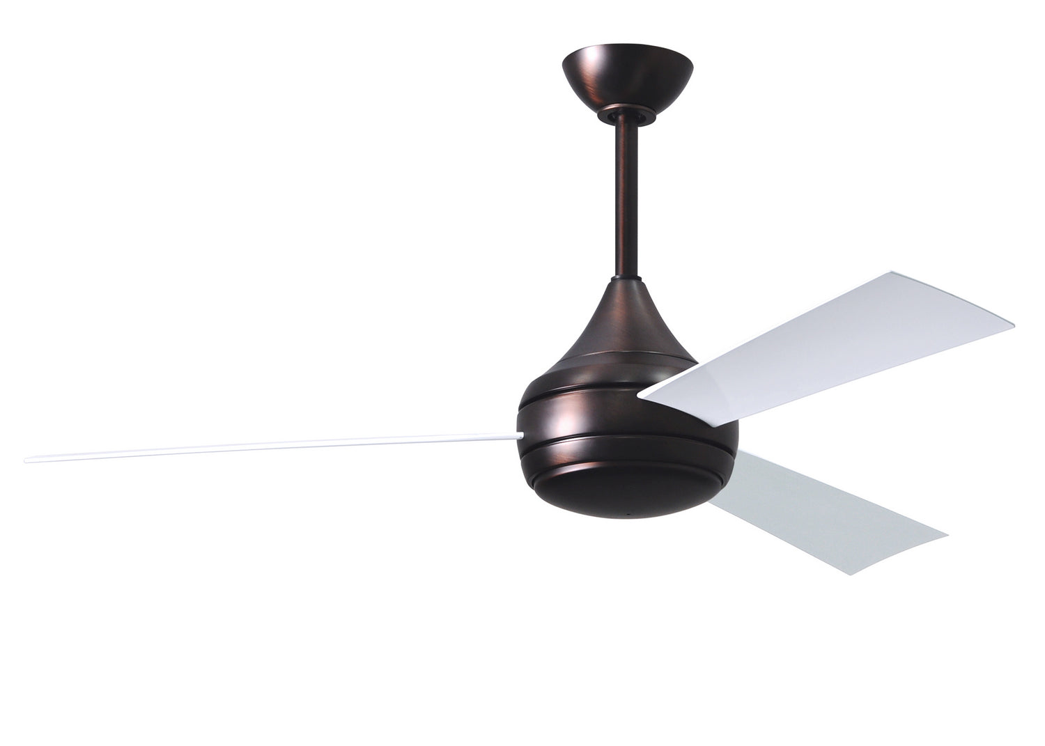 Matthews Fan Company - DA-BB-WH - 52"Ceiling Fan - Donaire - Brushed Bronze