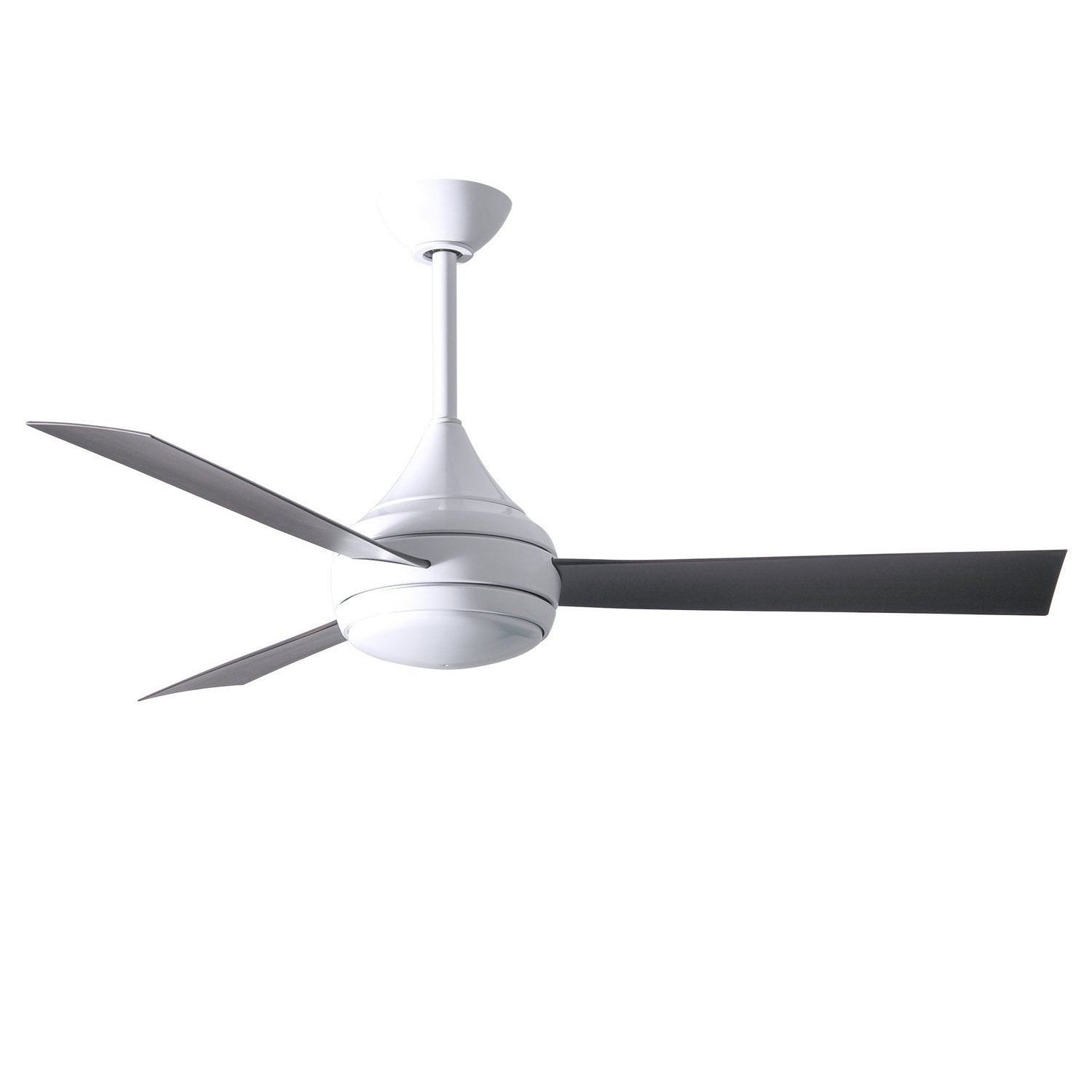 Matthews Fan Company - DA-WH-BB - 52"Ceiling Fan - Donaire - Gloss White