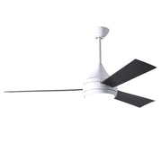 Matthews Fan Company - DA-WH-BB - 52"Ceiling Fan - Donaire - Gloss White