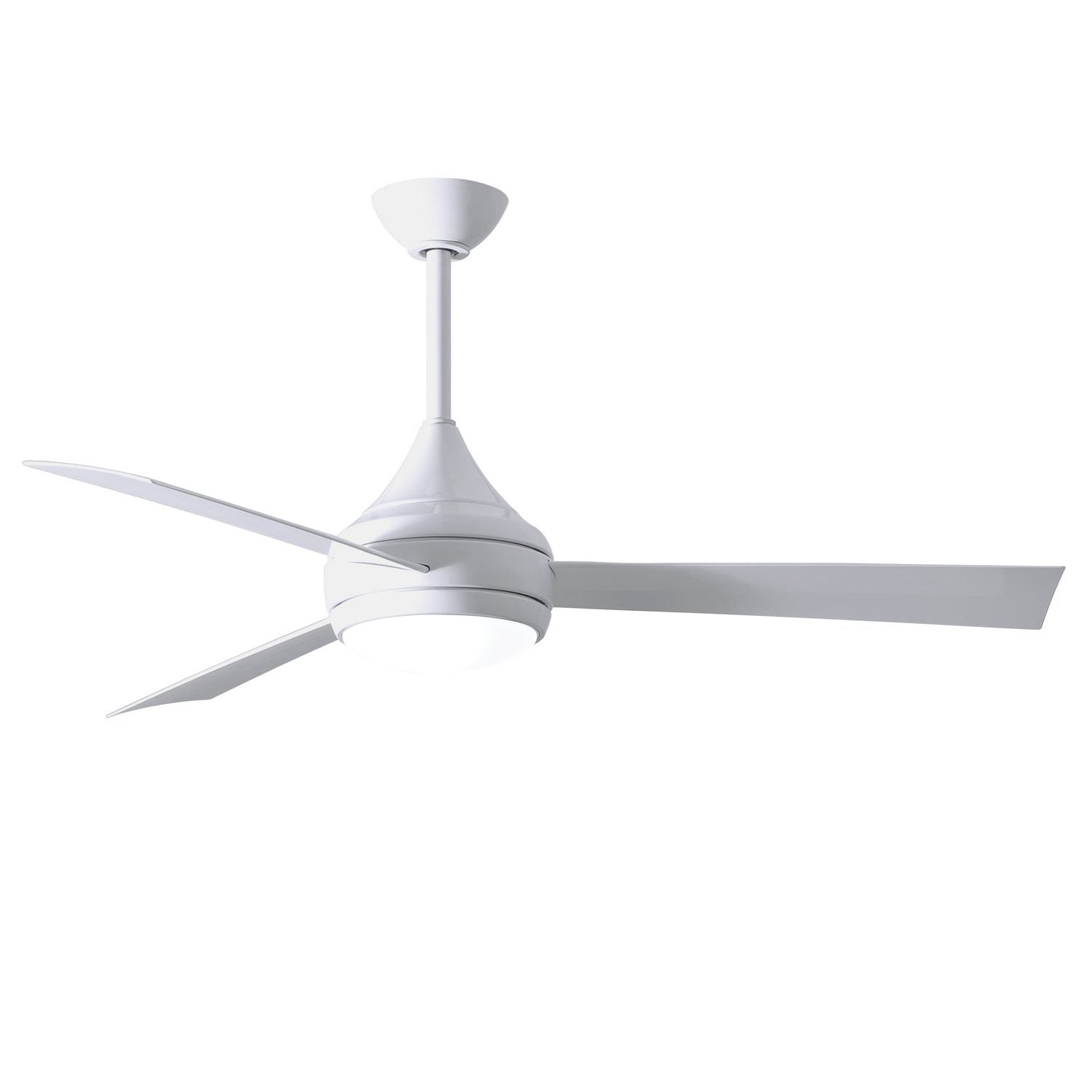 Matthews Fan Company - DA-WH-WH - 52"Ceiling Fan - Donaire - Gloss White