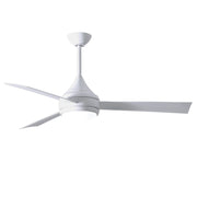 Matthews Fan Company - DA-WH-WH - 52"Ceiling Fan - Donaire - Gloss White