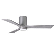 Matthews Fan Company - IR3HLK-BN-BW-52 - 52"Ceiling Fan - Irene-3HLK - Brushed Nickel