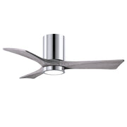 Matthews Fan Company - IR3HLK-CR-BW-42 - 42"Ceiling Fan - Irene-3HLK - Polished Chrome